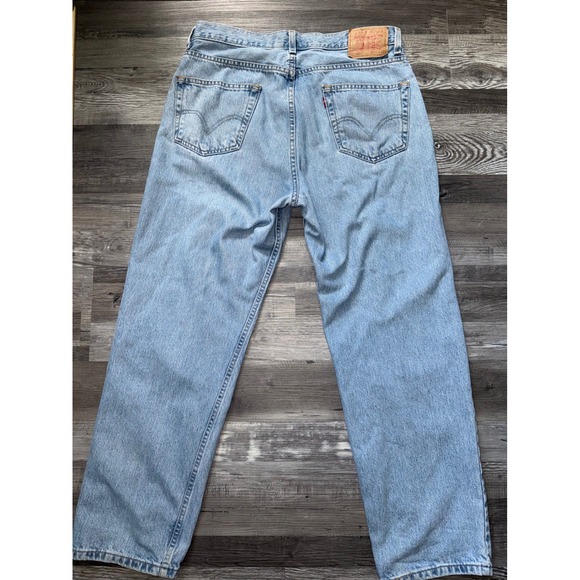 Levi's Other - Levis 550 Relaxed Fit Jeans Mens 34x29 Light Wash Blue Denim Tapered Leg